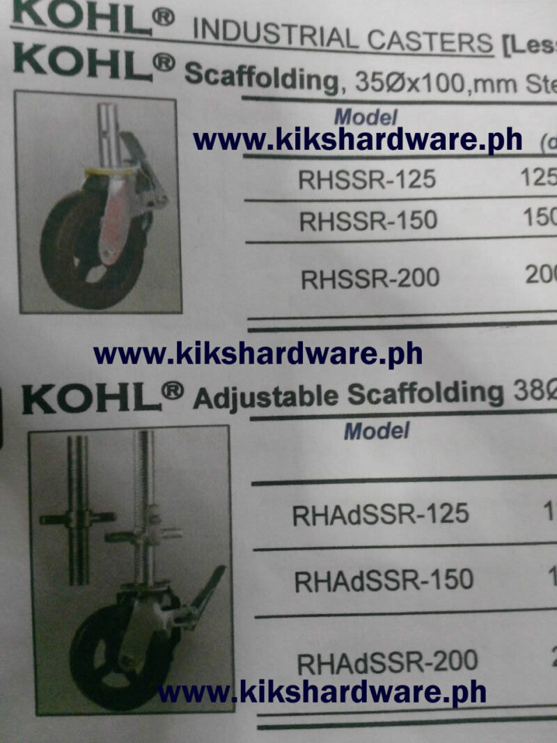 scaffolding caster wheel for sale philippines