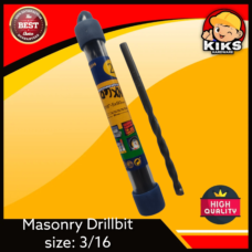 Concrete Masonry Drillbit 3/16 (2B) Fast Drilling Heavyduty Industrial Drillbit Masonry (3/16")