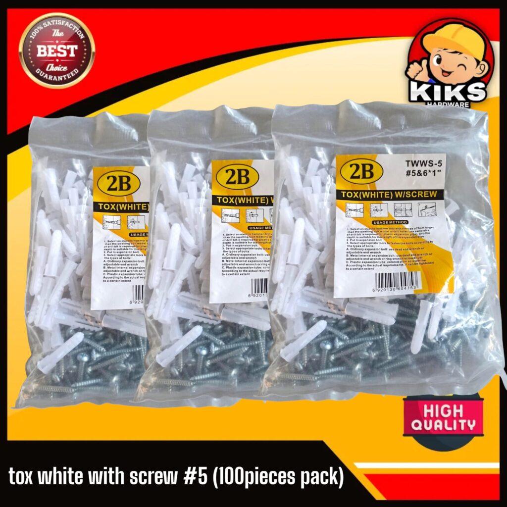 Tox #5 with screw 100pieces per pack - KiksHardware
