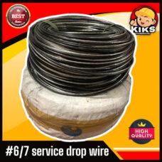 Service drop wire #6 6/7 per meter service entrance wire double cables duplex for 600volts [CASH ON DELIVERY]