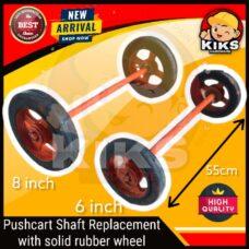 Pushcart Shank Replacement for 8inches and 6inches with solid rubber wheels
